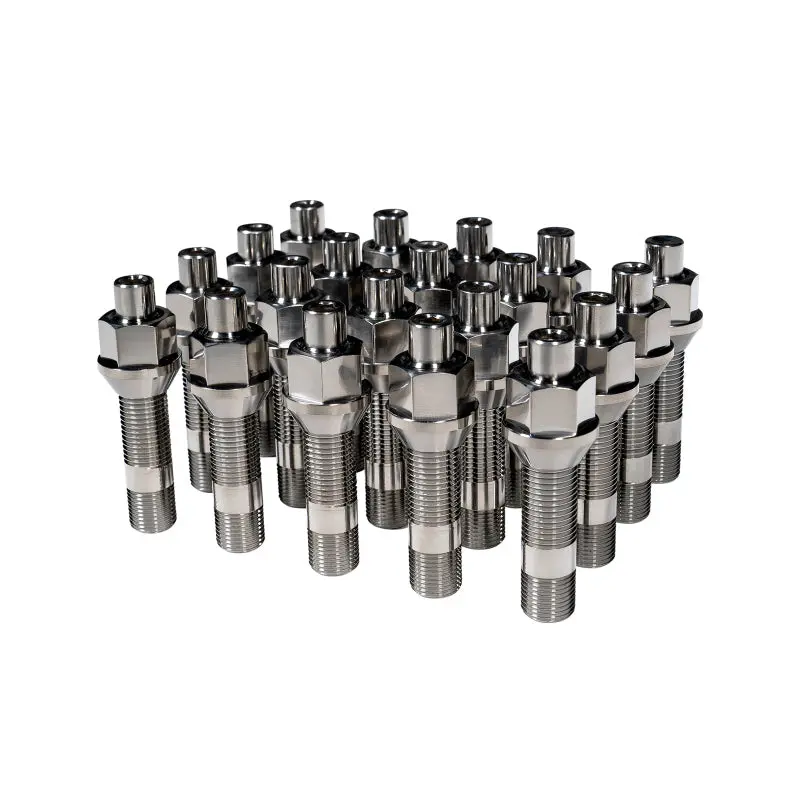 Wheel Mate Titanium Wheel Stud Conversion (Raw Ti) M14x1.25 to M14x1.5 74mm 60deg Lug Nut