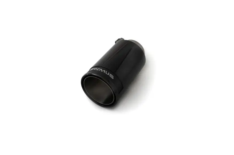 Remus Stainless Steel 98mm Black Chrome Straight Carbon Insert Tail Pipe Single