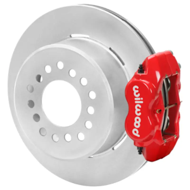 Wilwood Forged Dynalite PS Park Brake Kit Drilled Red 15 Bolt 2.75in Offset Plain Faced Rotor
