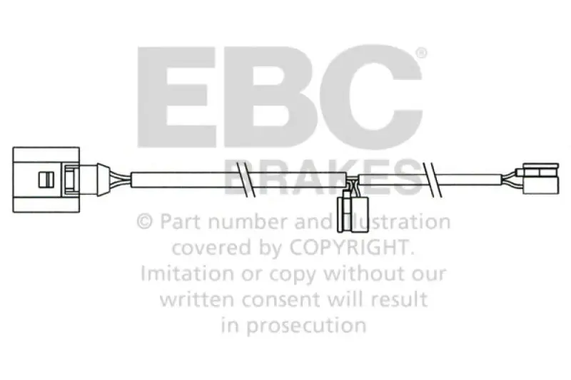 EBC 2008 Porsche Cayenne 4.8L Turbo Rear Brake Wear Leads