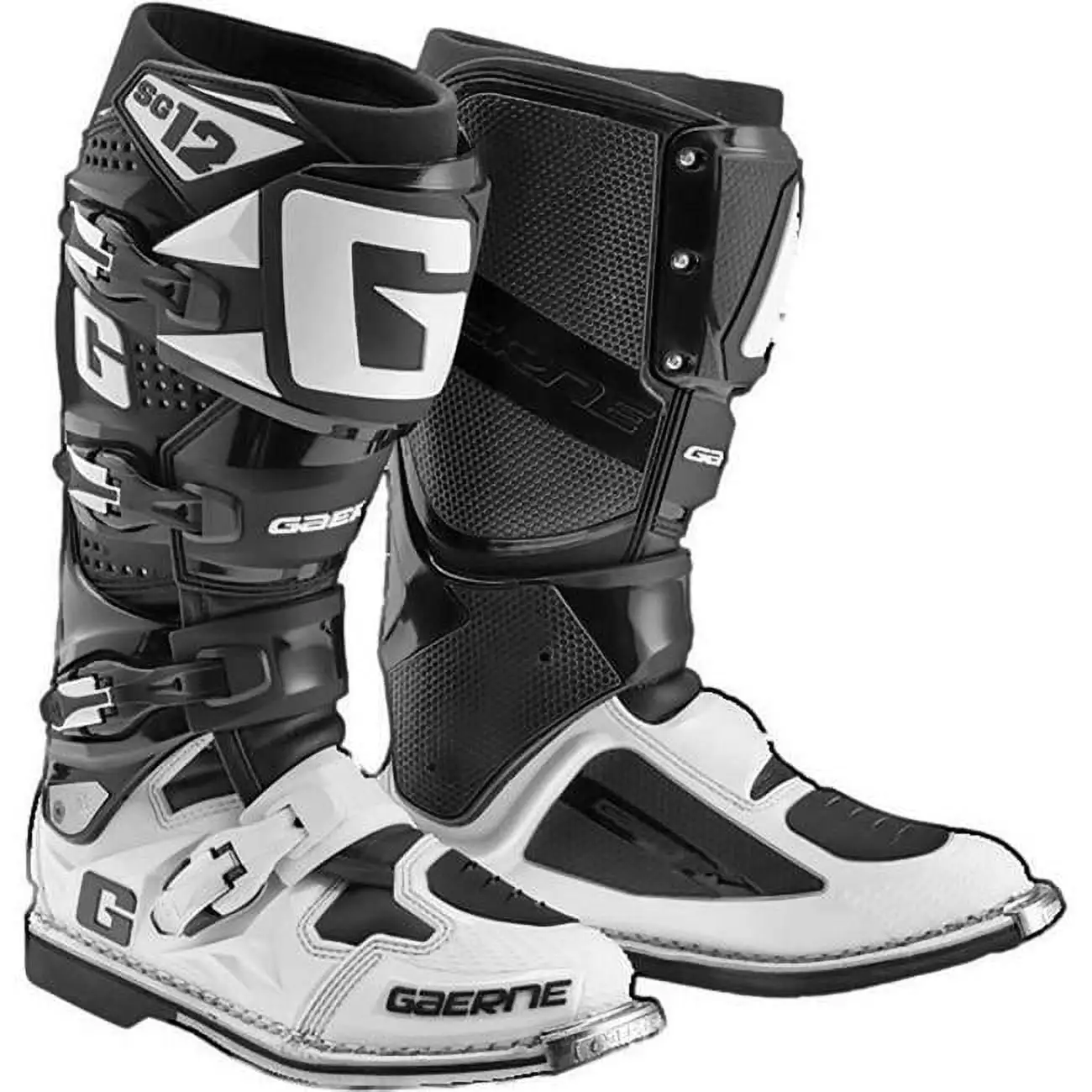 Gaerne SG12 Riding Boot. White & Black - Size 7 - MGW-16616 7