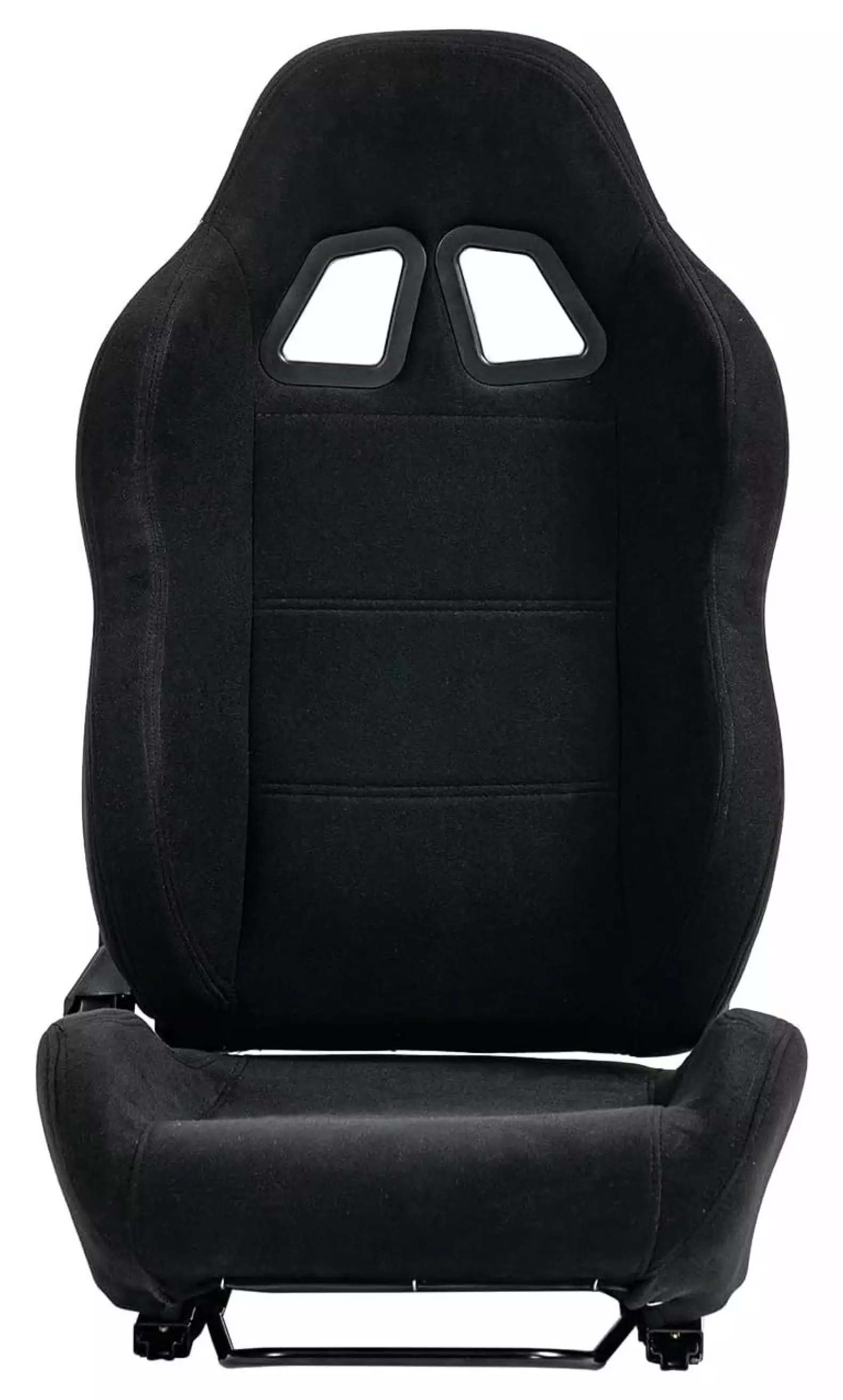 LoWyiL Racing Seat Adjustable Slide Racing Wheel Simulator Stand Cockpit Adjustable Seat Back Breathable Fabric Black Inst...