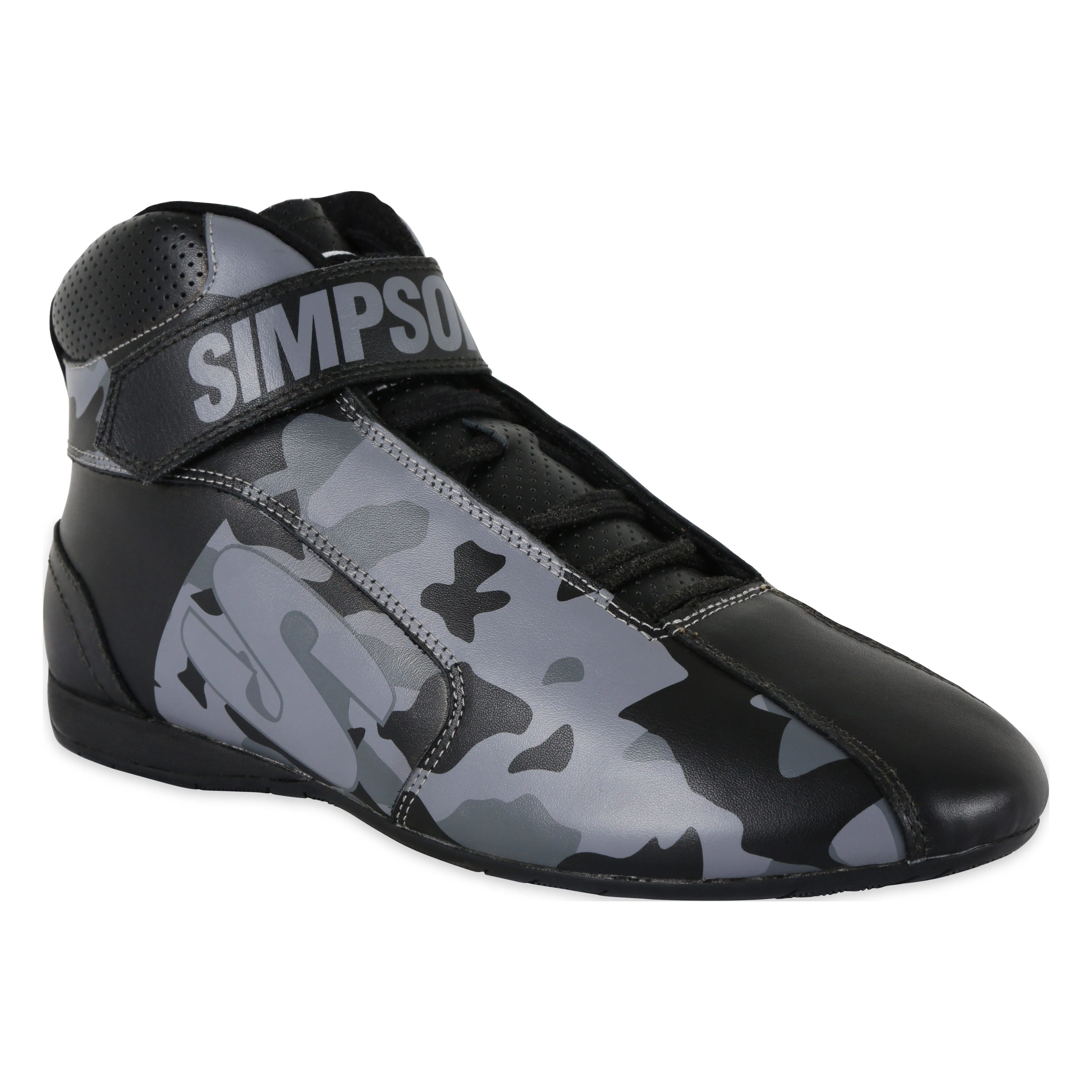 Simpson Racing DX2155K DNA X2 Shoes Pair Adult Size 15.5 Blackout