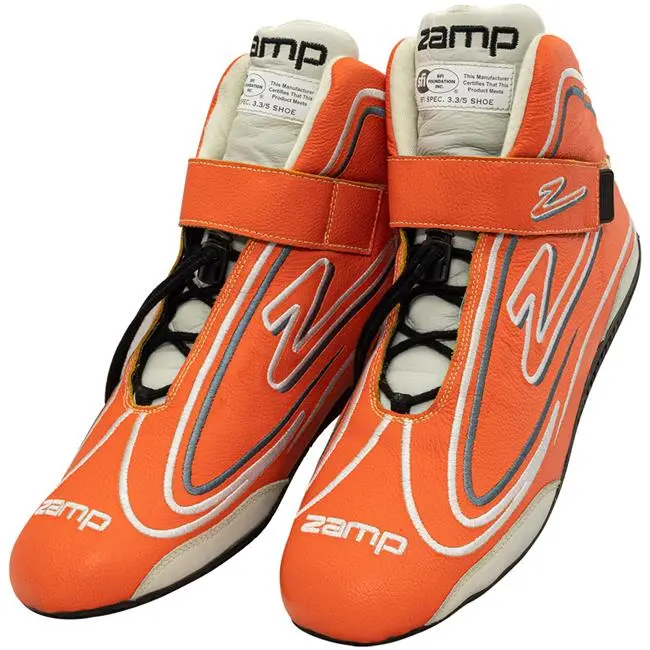 Shoe ZR-50 Neon Orange Size 12 SFI 3.3/5 - MGW-3356 Zamp Racing
