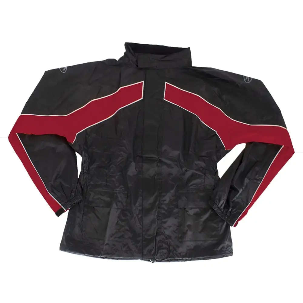 Joe Rocket RS-2 Two-Piece Men's Street Motorcycle Rainsuit - Black/Red/Small S