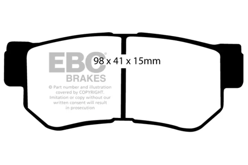 EBC 01-06 Hyundai Santa Fe 2.4 Greenstuff Rear Brake Pads Durable & Reliable