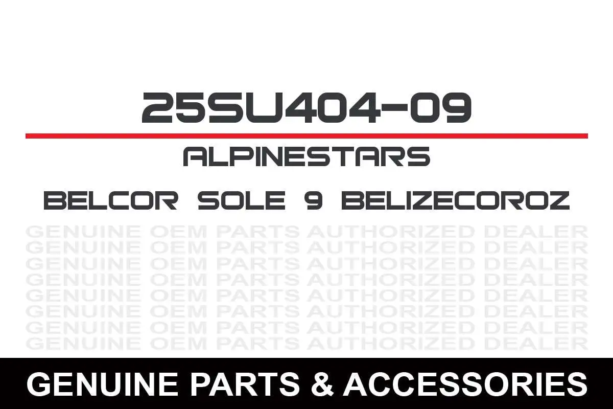 Alpinestars Belize/Corozal Boot Replacement Soles Black 9 USA
