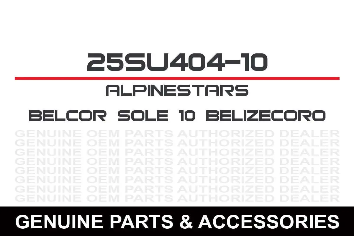 Alpinestars Belize/Corozal Boot Replacement Soles Black 10 USA