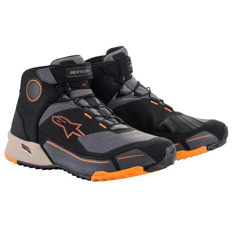 Alpinestars CR-X Drystar Shoes - 2022 Model - Black/Light Brown/Orange - 12 12