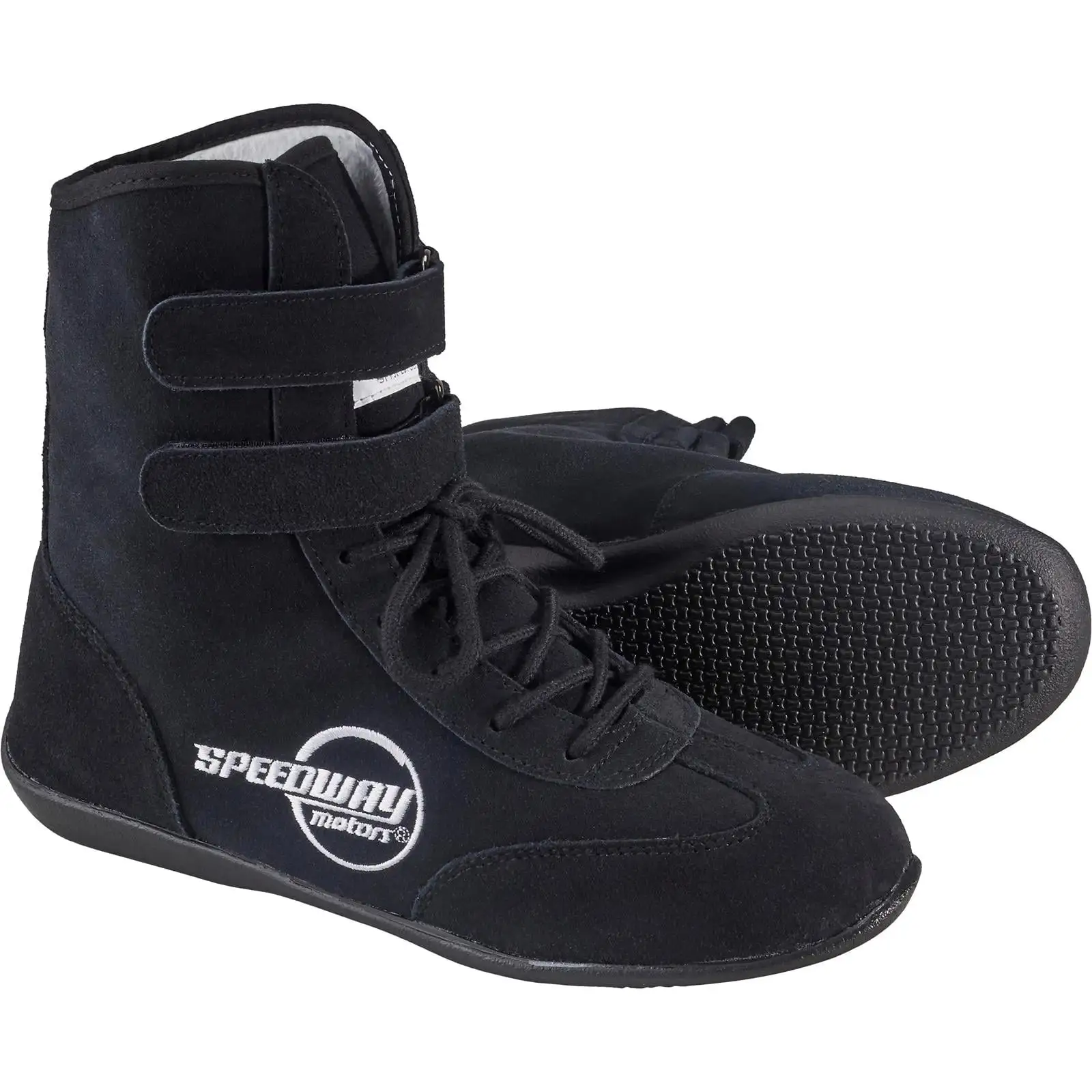 Black Hightop Racing Shoes. 12.5. SFI 3.3/5. Flexible Leather Us Speedway Motors