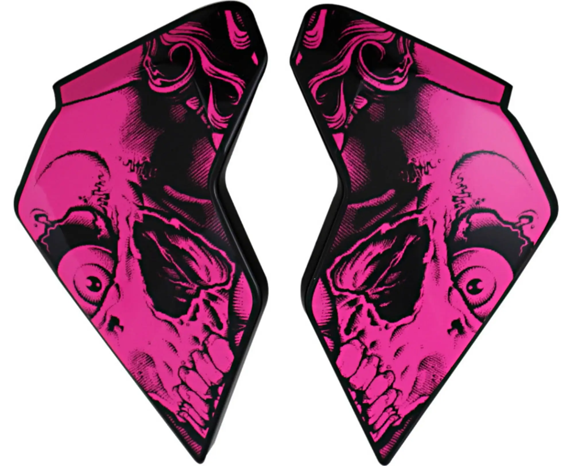 Icon Airflite Helmet Shield Sideplate Covers Pleasuredome Redux Pink