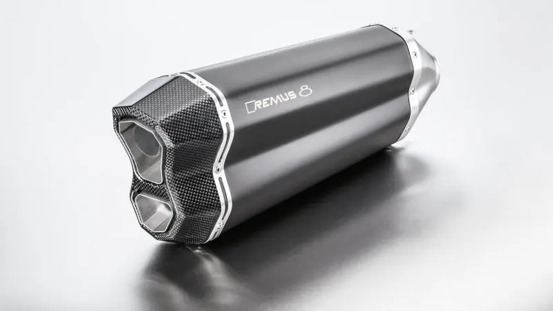 Remus 2018-2020 BMW R 1250 GS Adventure Euro 4 Black Race Slip On Exhaust