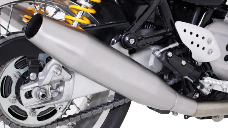 Remus Tapered Stainless Steel Slip On Left Side 2016 Triumph Thruxton 1200 Euro 4