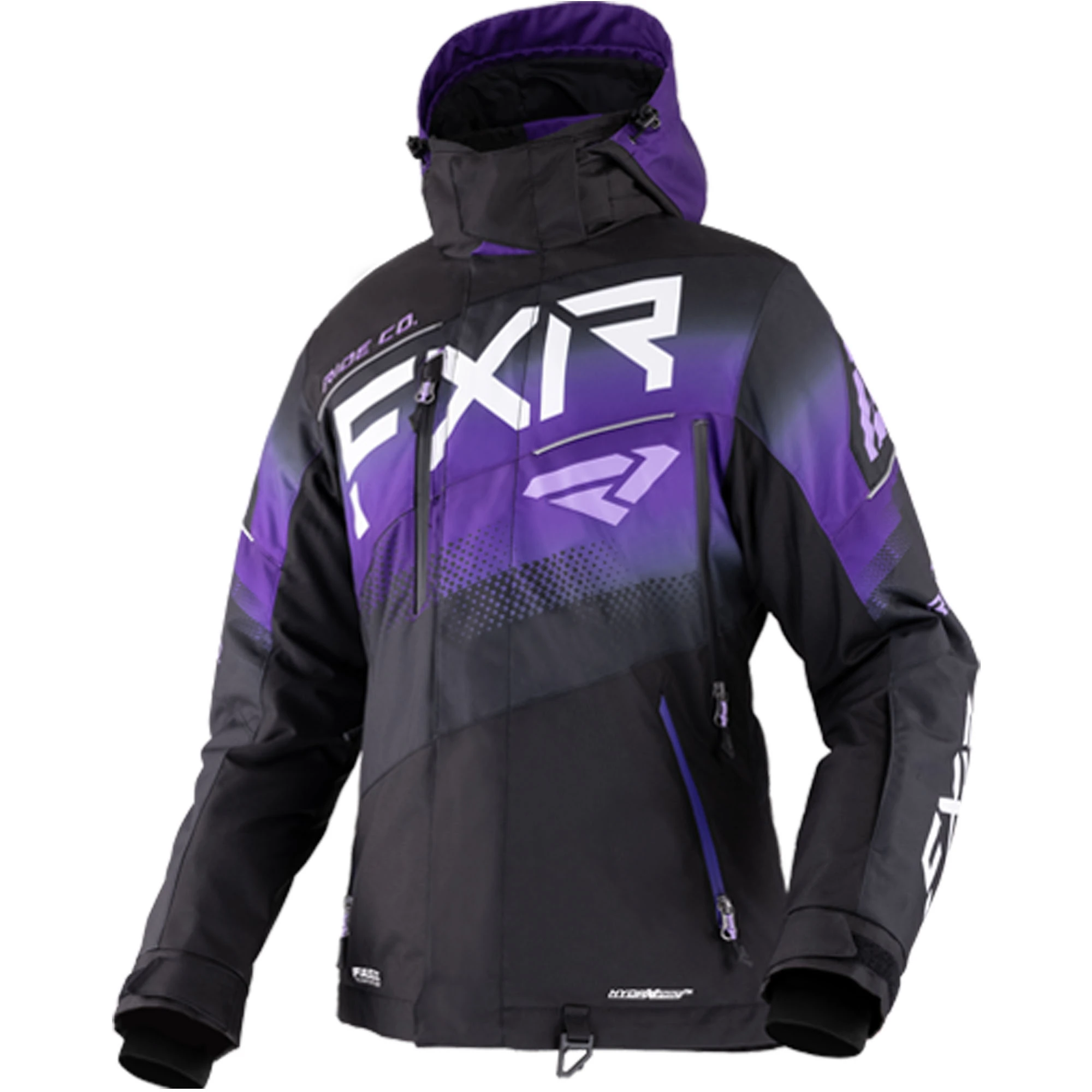 FXR Womens Boost FX Snowmobile Jacket Thermal Insulated Black Purple Lilac - 4 220224-1080-04