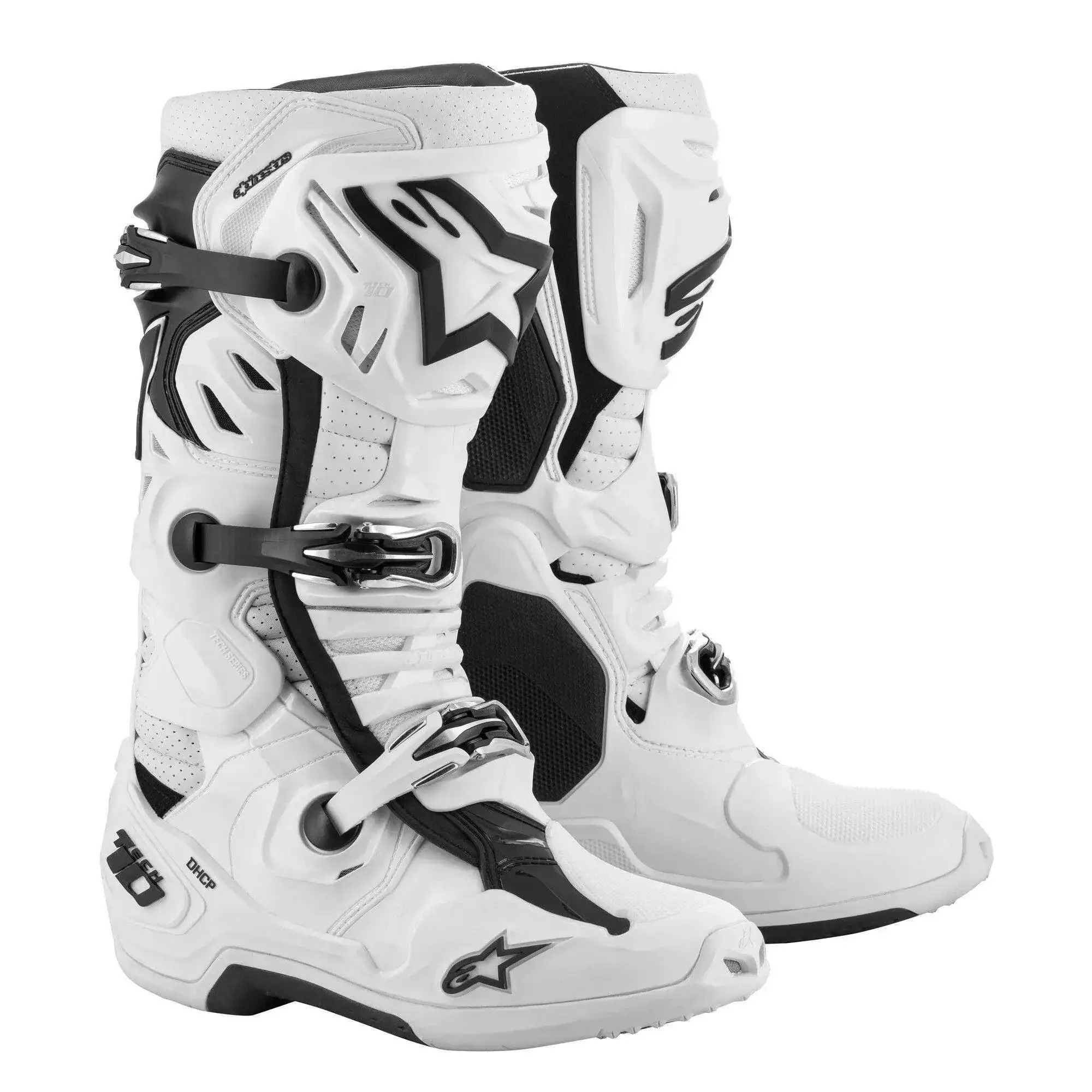 Alpinestars Tech 10 Supervented Adult Street Motorcycle Boots - White / 13 13