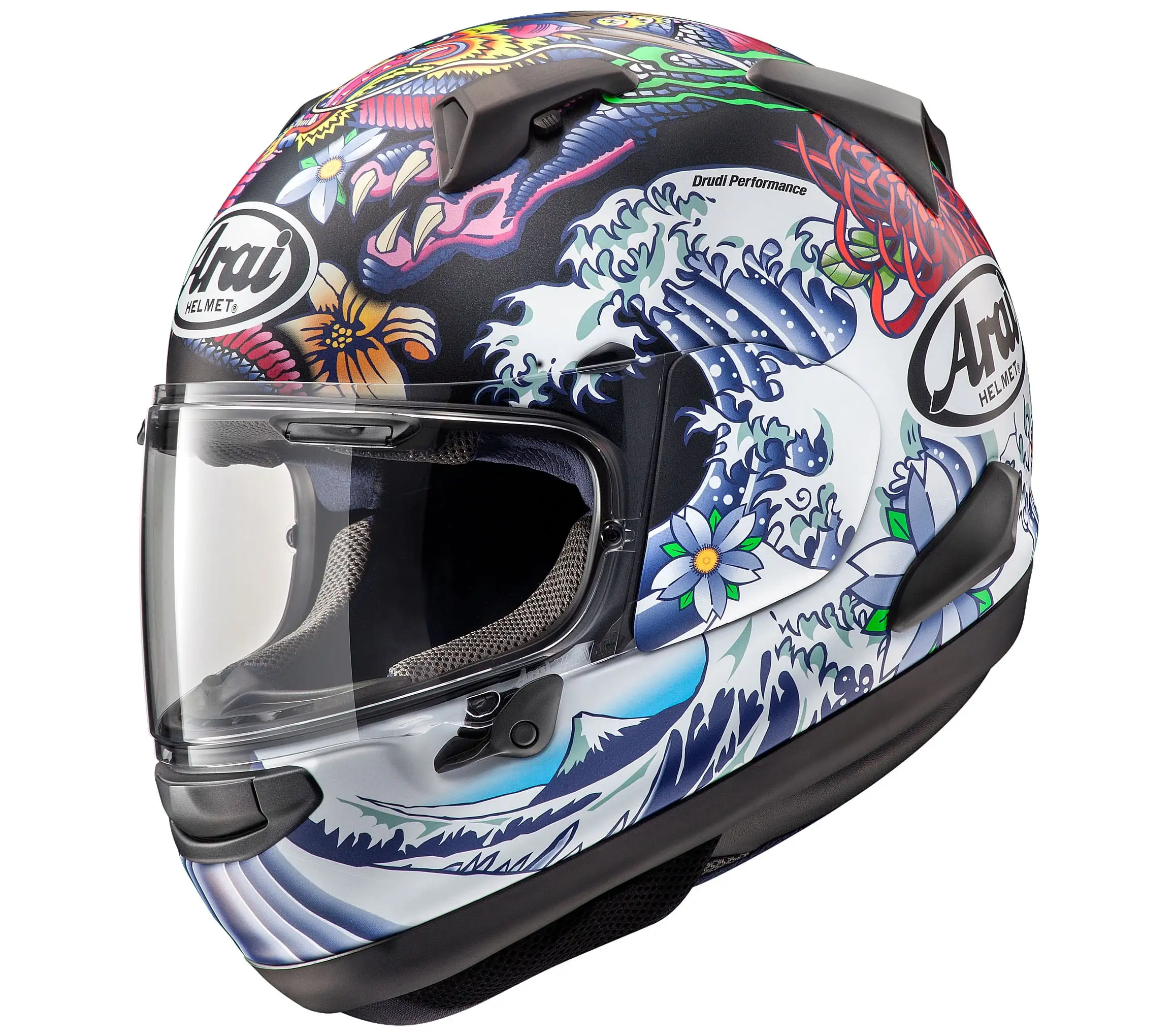Arai Quantum-X Oriental Men's Street Motorcycle Helmet - Black / Medium Arai Helmet