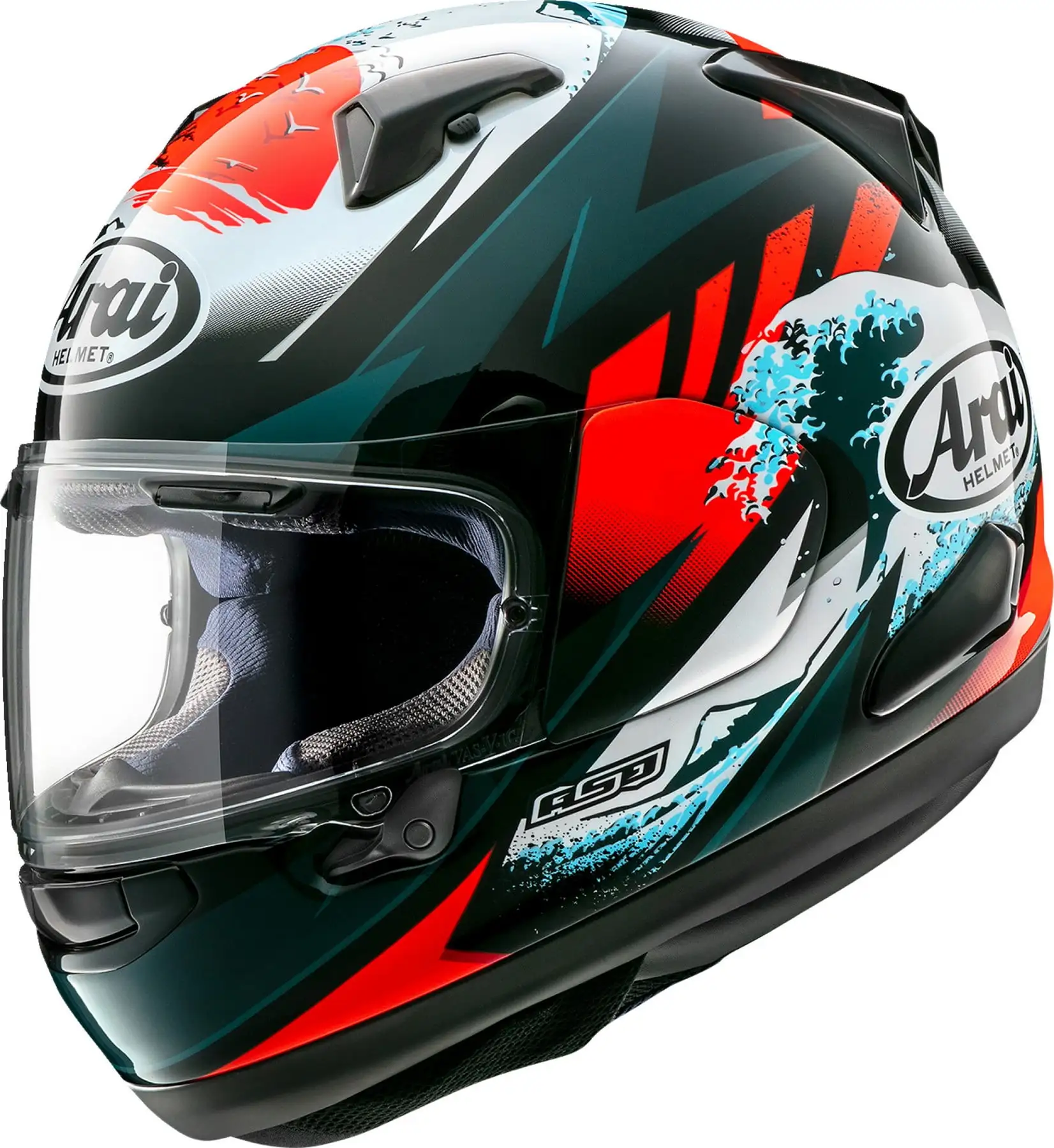 Arai Quantum-X Wave Men's Street Motorcycle Helmet - Black / 2X-Large L Arai Helmet