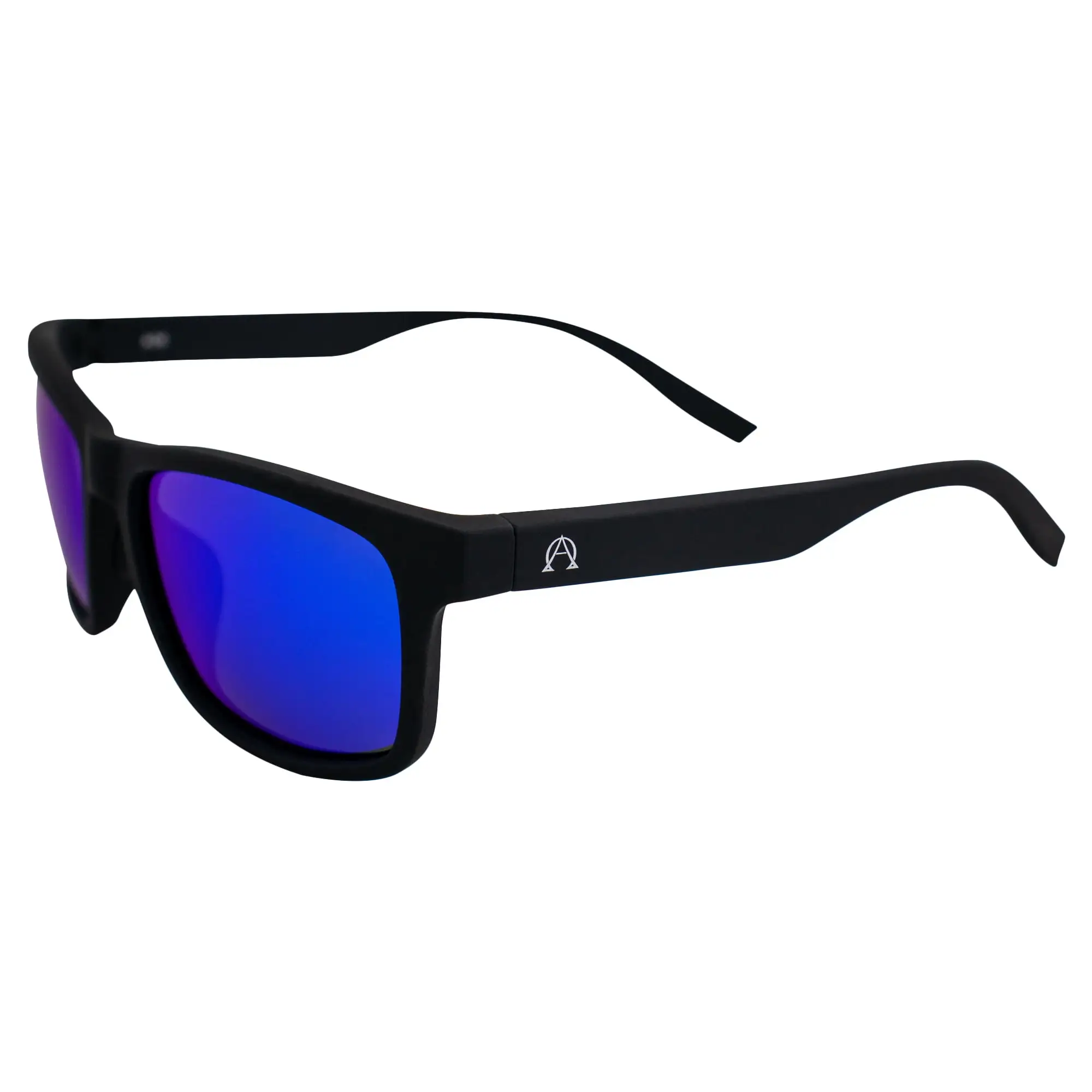 Alpha Omega 6 Motorcycle Sunglasses Polarized Sports Riding Glasses Black Frame Blue Mirror Lens Alpha Omega Publications