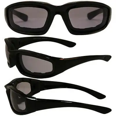 Birdz Foam Padded Motorcycle Sunglasses-24 Hour TRANSITION PHOTOCHROMIC LENS