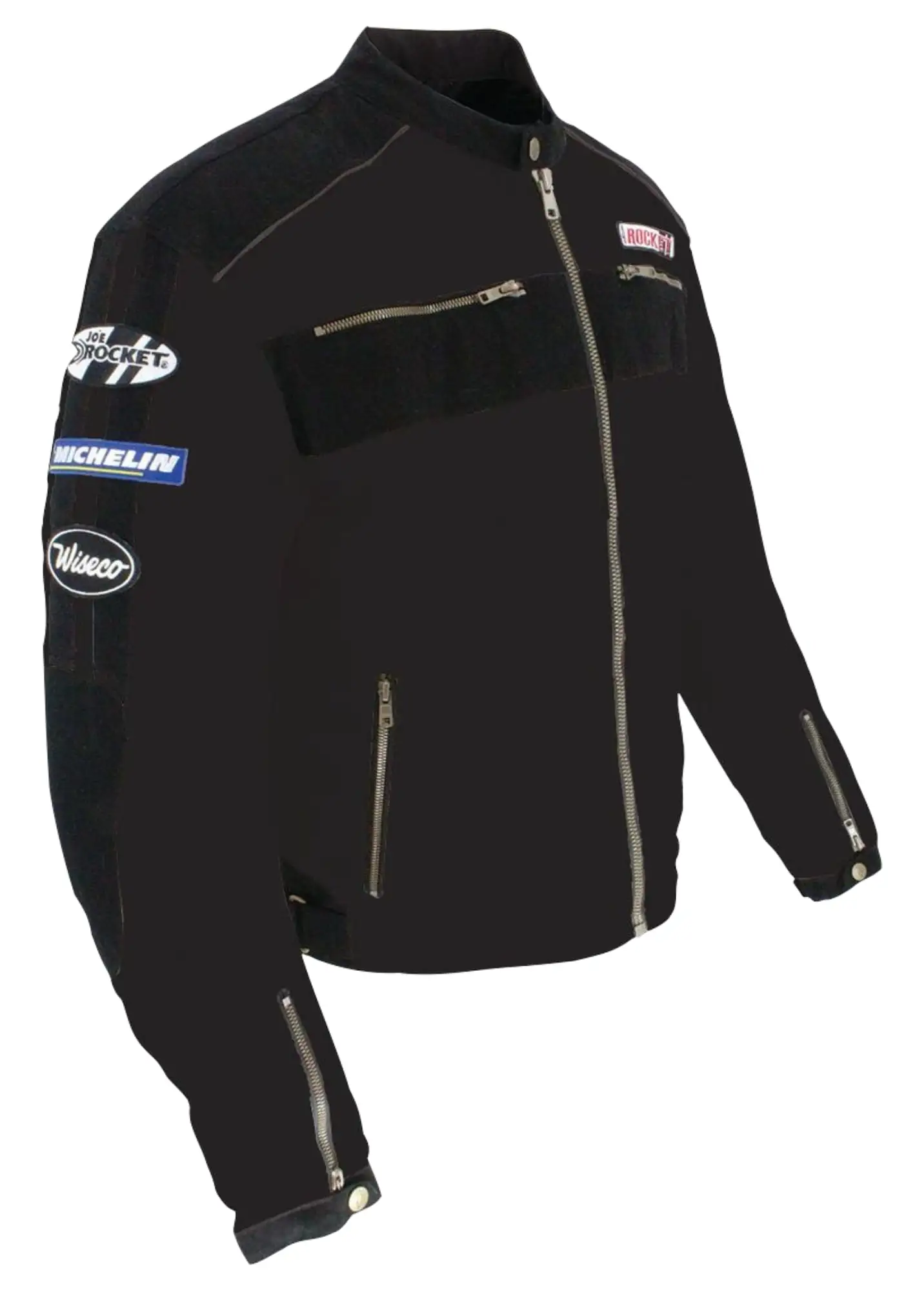 Joe Rocket Seeker Mens Textile Motorcycle Jacket Black/Black 5XL 3xl