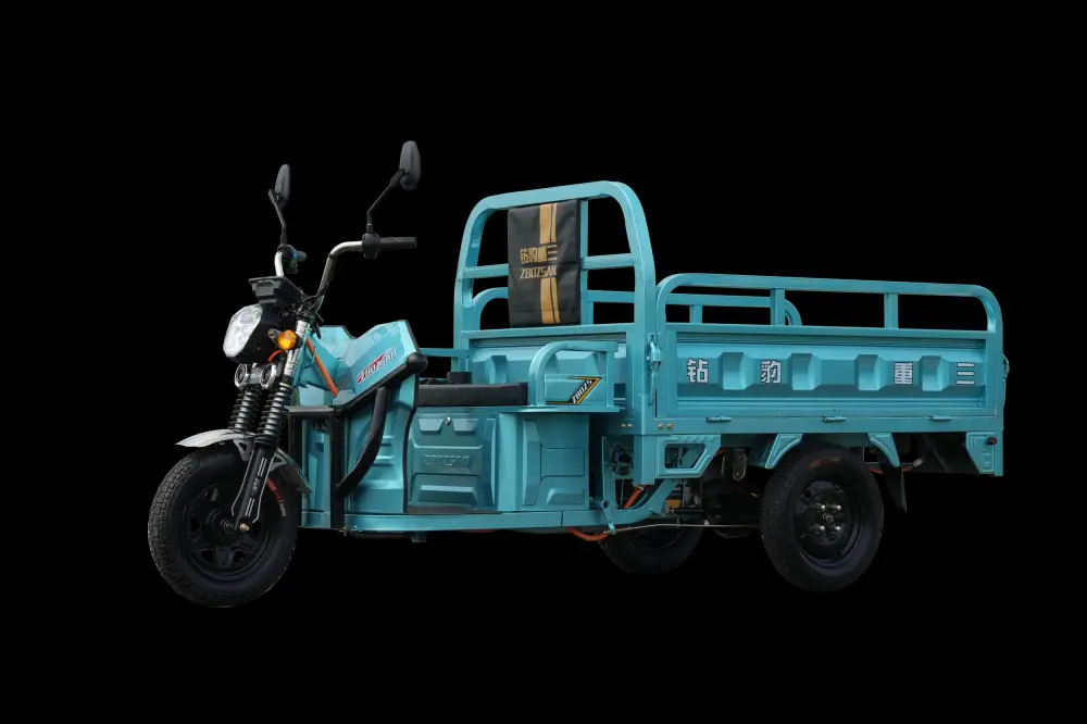 Pioneer Generation Electric Three Wheel 1.6M Antique Blue Green ABS Rickshaw karami electric tricycle