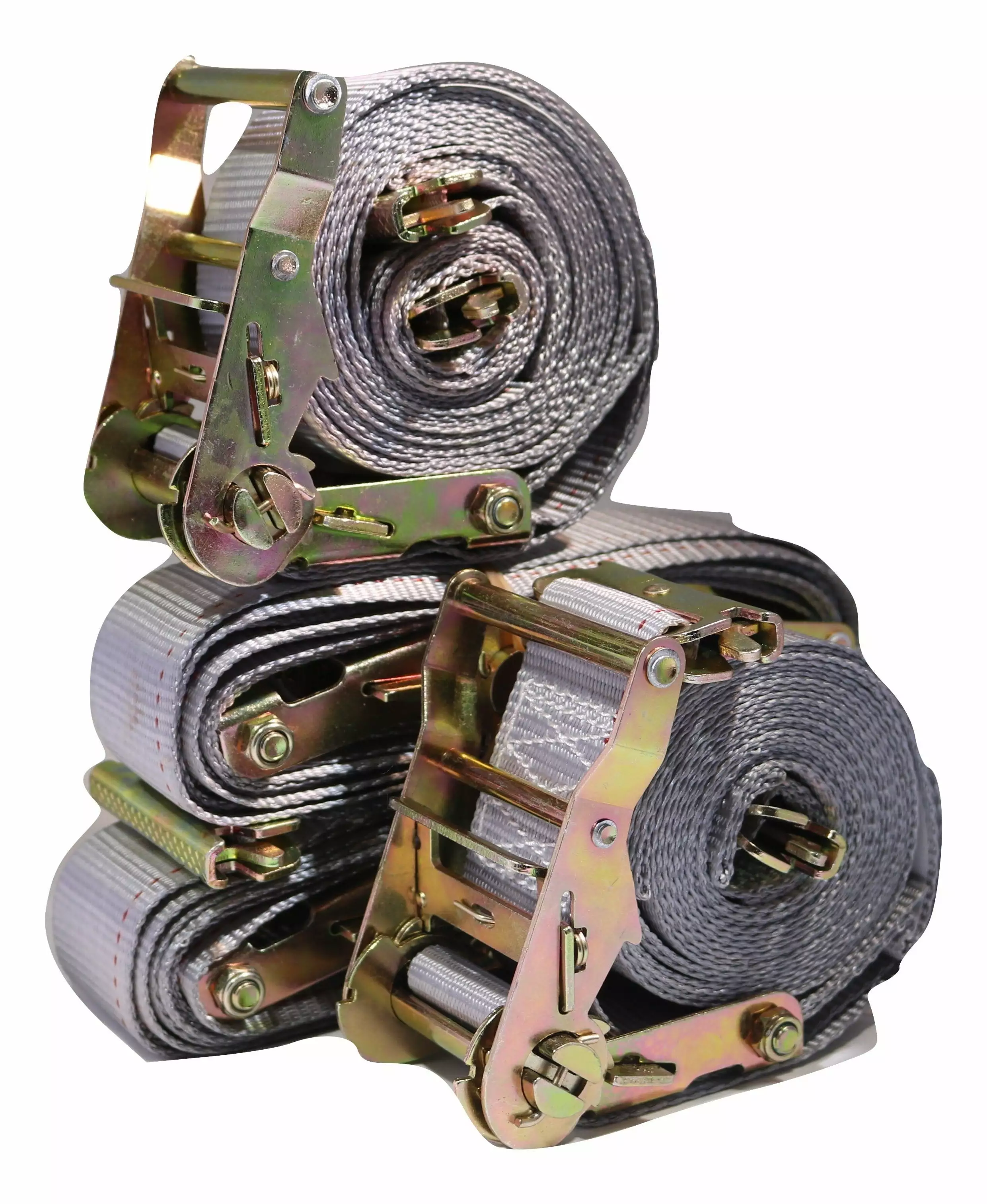 2x 16 Ft Logistic Van Ratchet E-Track Straps Spring E Fittings 4 Pack Ratchet Strap