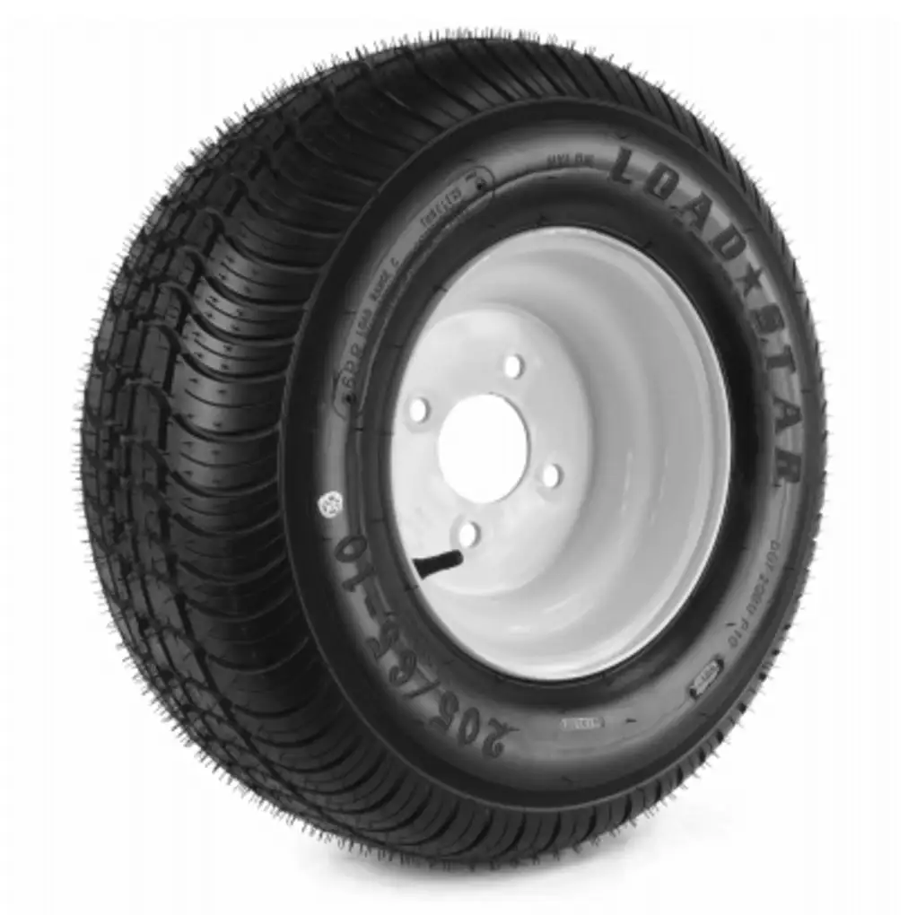 Kenda DM25610C-4I Loadstar Trailer Tire and 5-Hole Wheel Combo