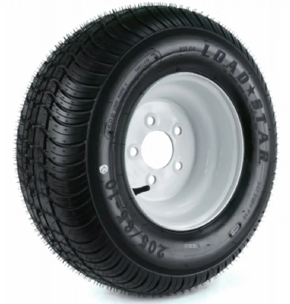 Kenda DM2568C-5I Loadstar Trailer Tire and 5-Hole Wheel Package