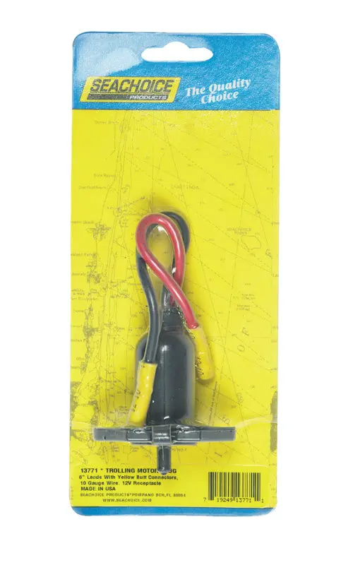 Seachoice 13771 Trolling Motor Plug Receptacle 12V Marine Electrical Part