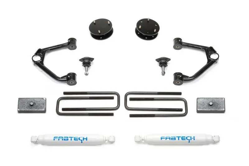 Fabtech 3in Budget Lift System 2019-2021 GM C/K1500 Pickup Performance Shocks
