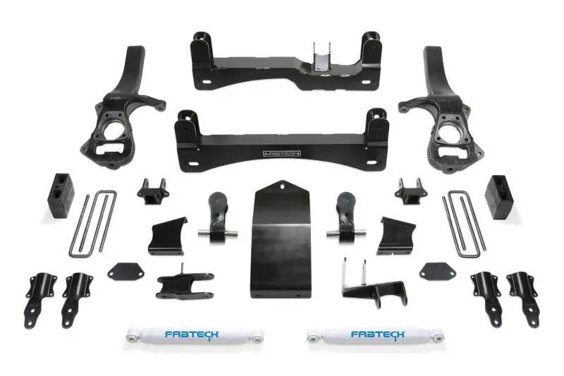 Fabtech 4in Basic Lift System 2019-2020 GM C/K1500 Trail Boss/AT4 Package Performance Shocks