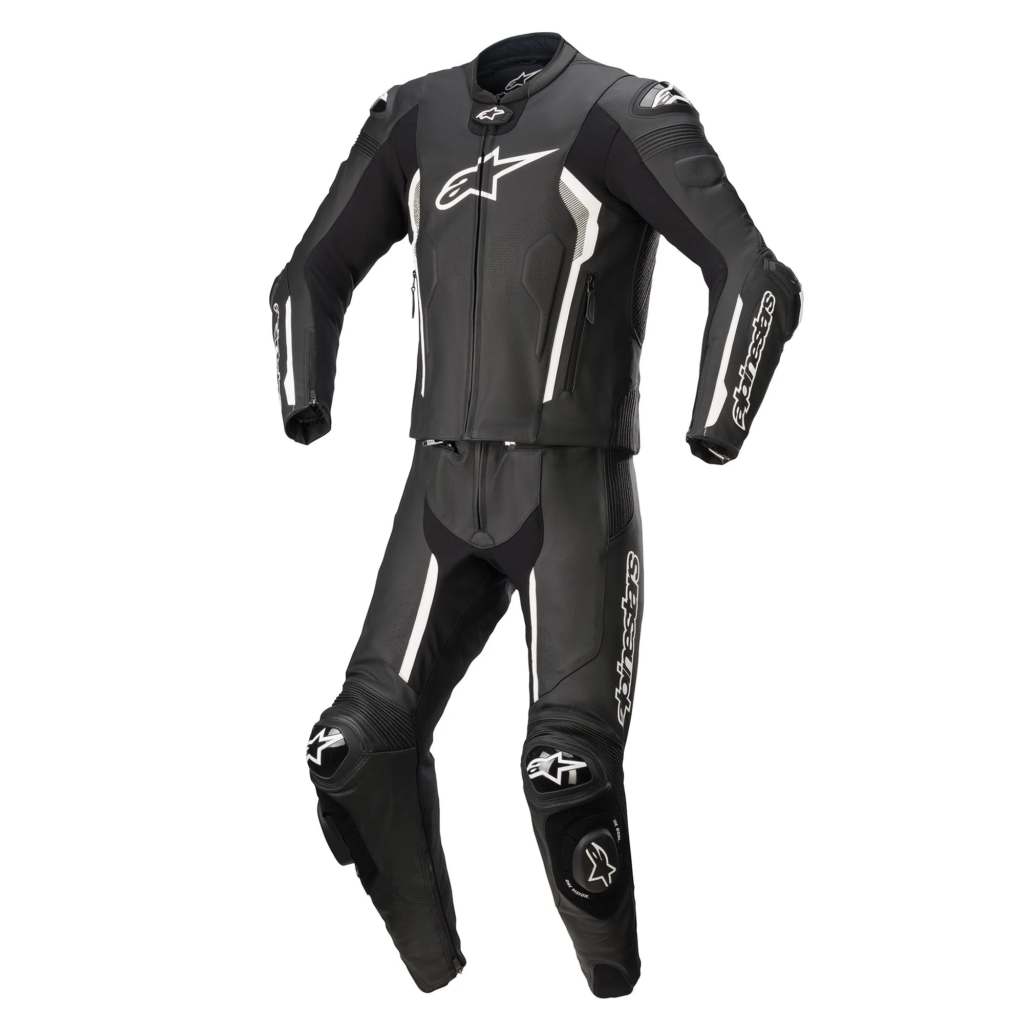 Alpinestars Missile V2 Mens Motorcycle 2-pc Leather Suit Black 54 EUR 48
