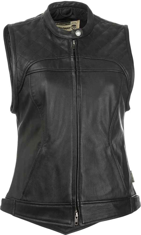 Highway 21 Women's Ava Black Vest - MGW-20473 S