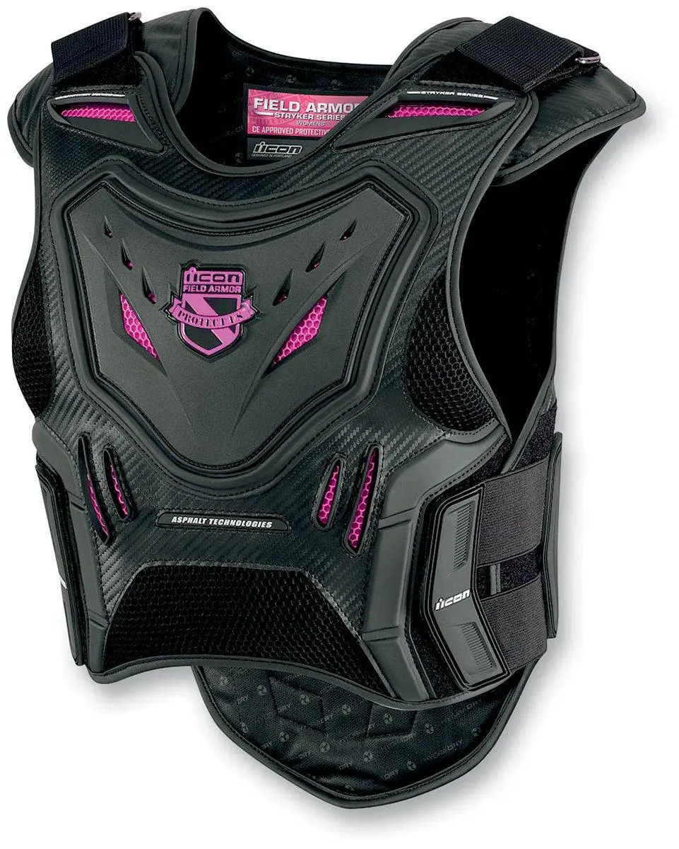 Icon Stryker Womens Vest Black Lg/XL 2701-0514 - MGW-20335 Lg