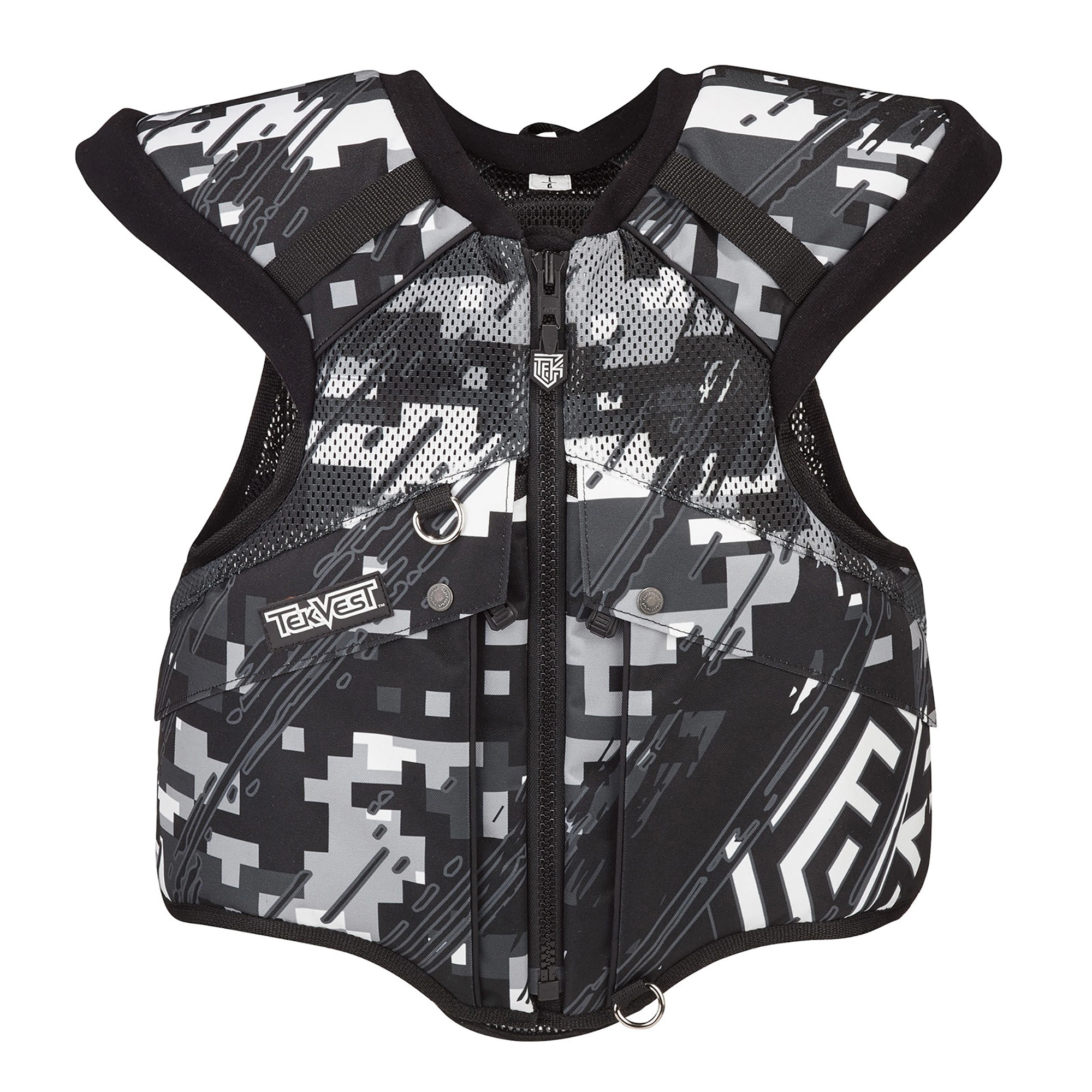 Ski-Doo TrailMaster TekVest Pocketed Insulated Reflective Snocross Offroad Gear - Grey - 4693091609
