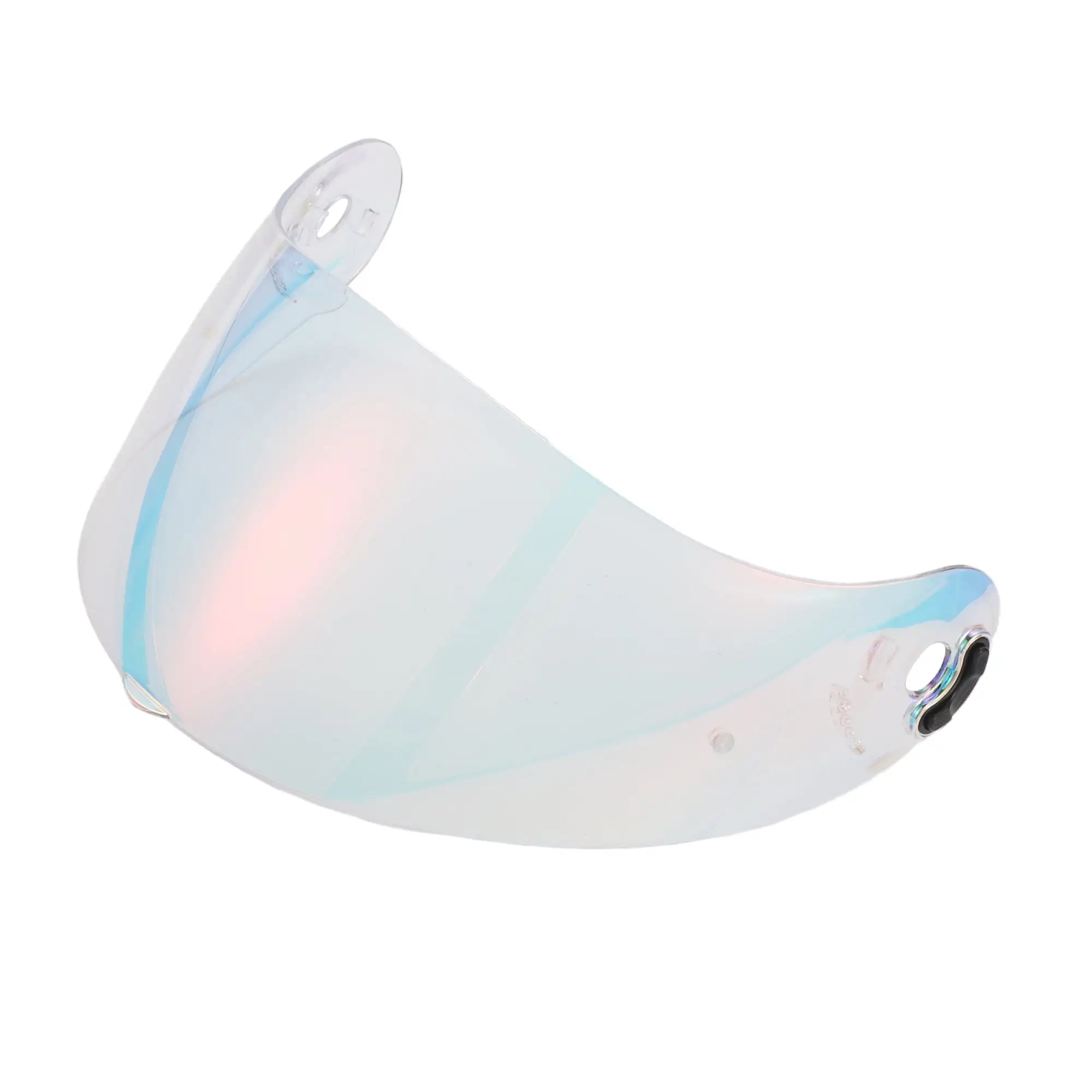 Unique Bargains Motorcycle Helmet Visor Shield - Motorcycle 3-Snap Helmet Visor - X-803 Resin Clear Red- 1pc