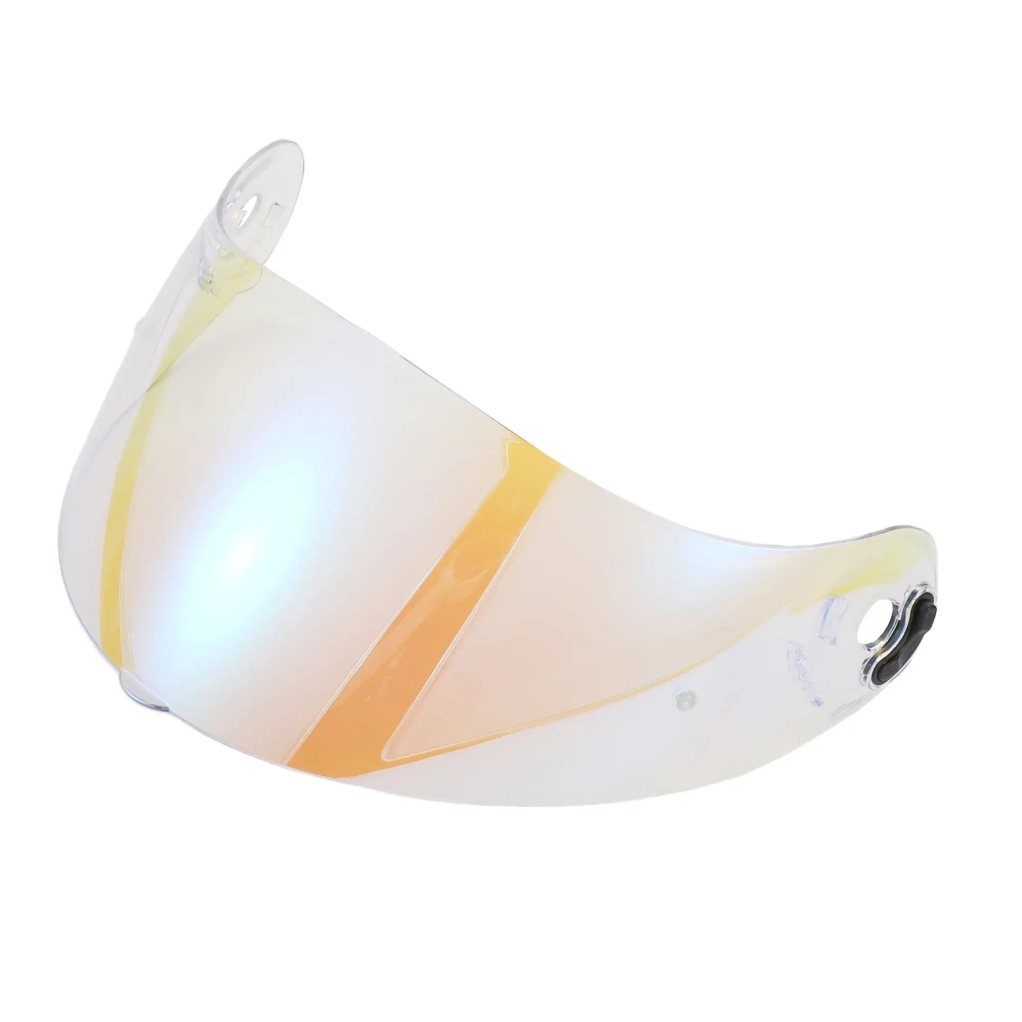 Unique Bargains Motorcycle Helmet Visor Shield - Motorcycle 3-Snap Helmet Visor - X-803 Resin Clear blue- 1pc