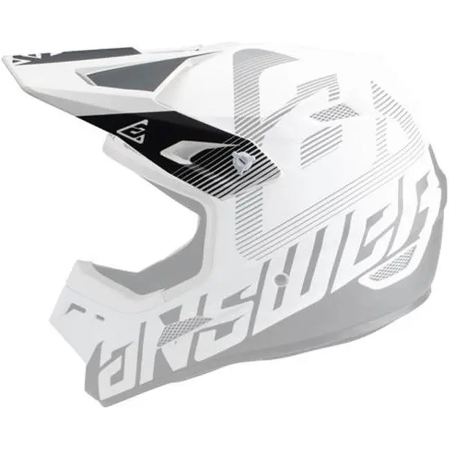 Answer AR1 V2 Bold Youth Helmet Replacement Visor/Peak White/Black