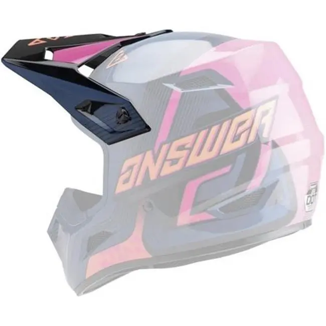 Answer AR1 Vendetta Youth Helmet Visor/Peak Dark Blue/Rhodamine