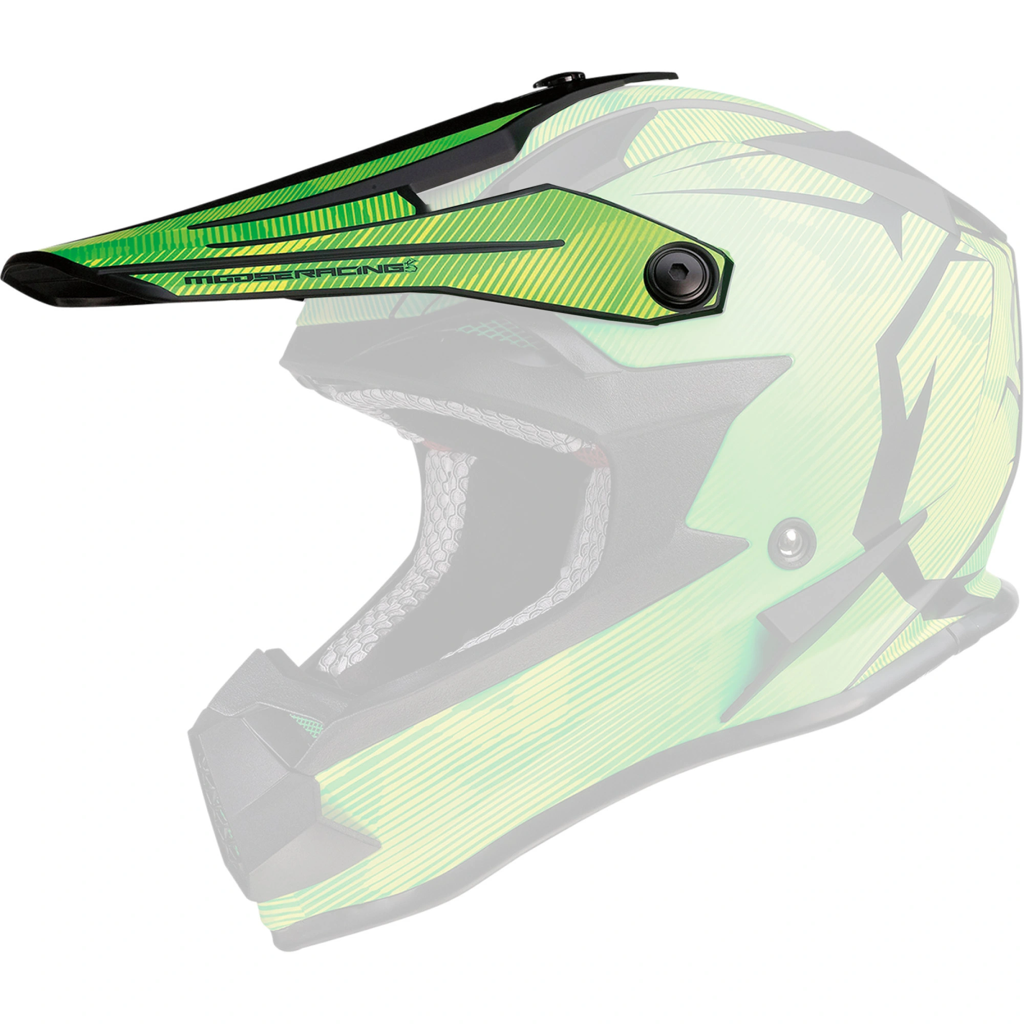 Moose Racing F.I Agroid Youth Helmet Replacement Visor/Peak Yellow/Green
