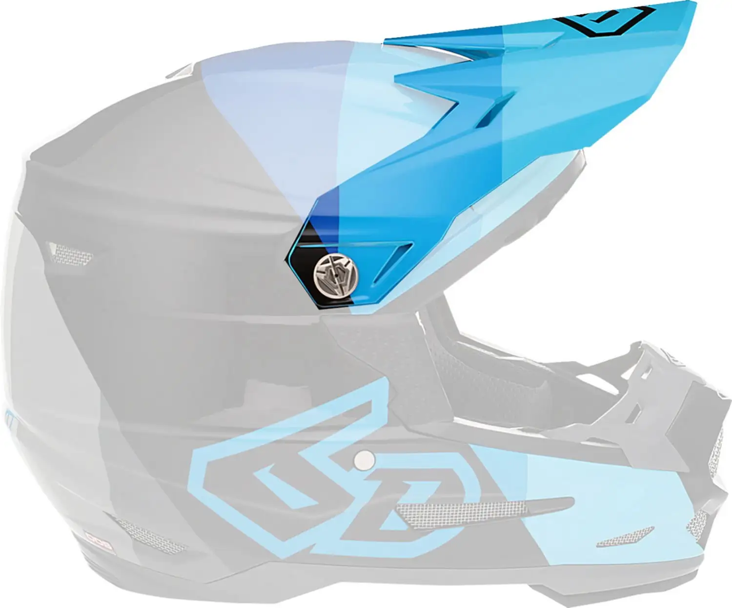 6D Replacement Visor ATR-2 Range Youth Helmet - Blue - MGW-27956