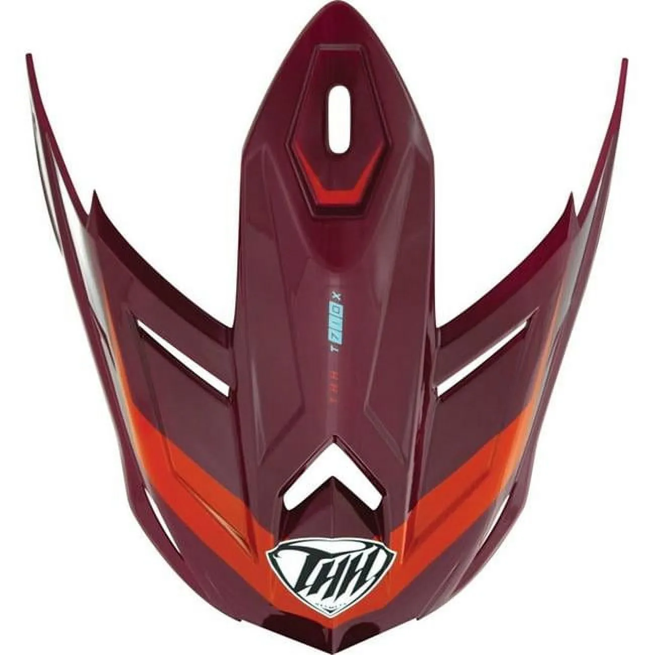 THH T710 Air Tech Youth Helmet Replacement Visor/Peak Burgundy/Blue THH Helmets