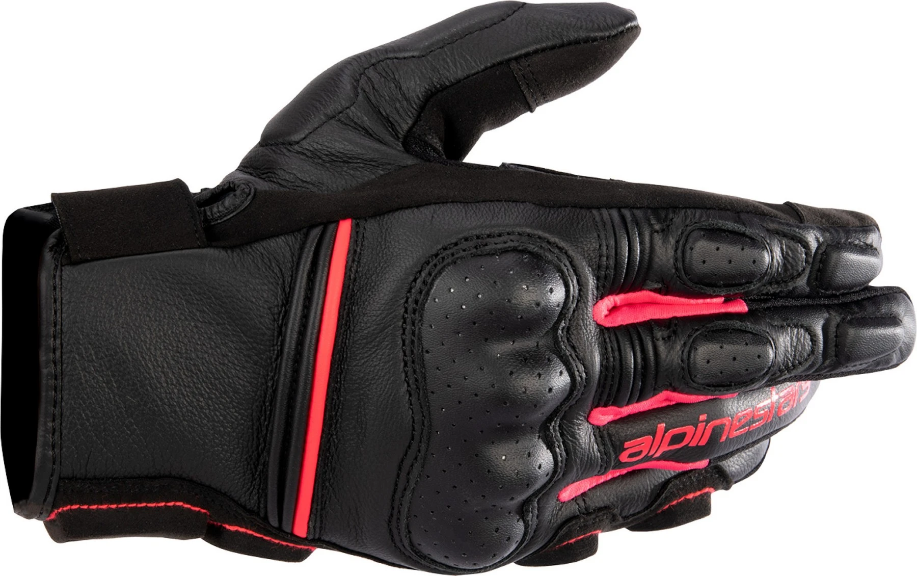 Alpinestars Stella Phenom Leather Womens Gloves (X-Large. Black/Diva Pink) M