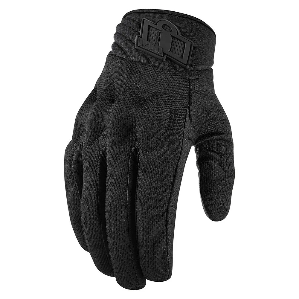 Icon Anthem 2 CE Womens Textile Gloves Black XL - MGW-20937 L