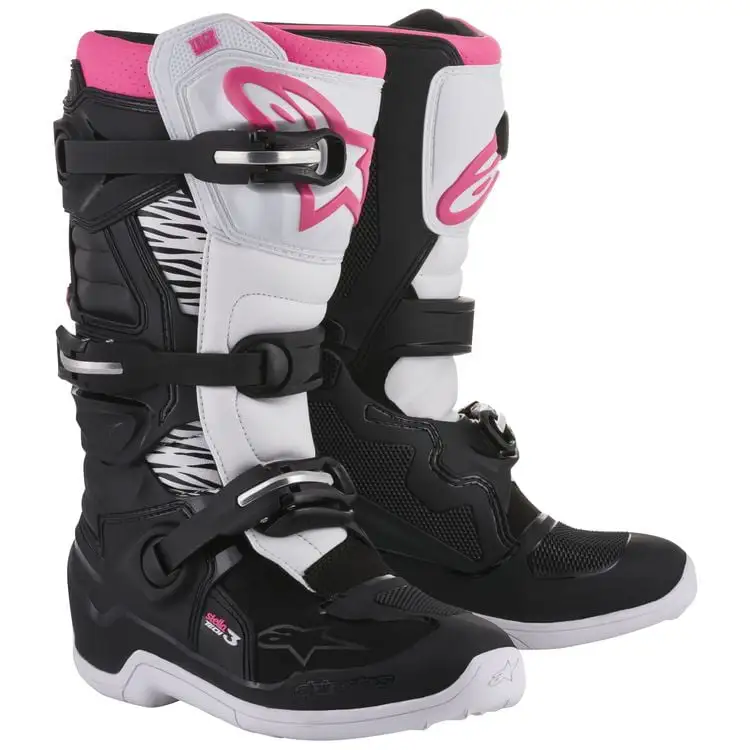 Alpinestars Womens Stella Tech 3 Boots -Black/White/Pink- US 9 9