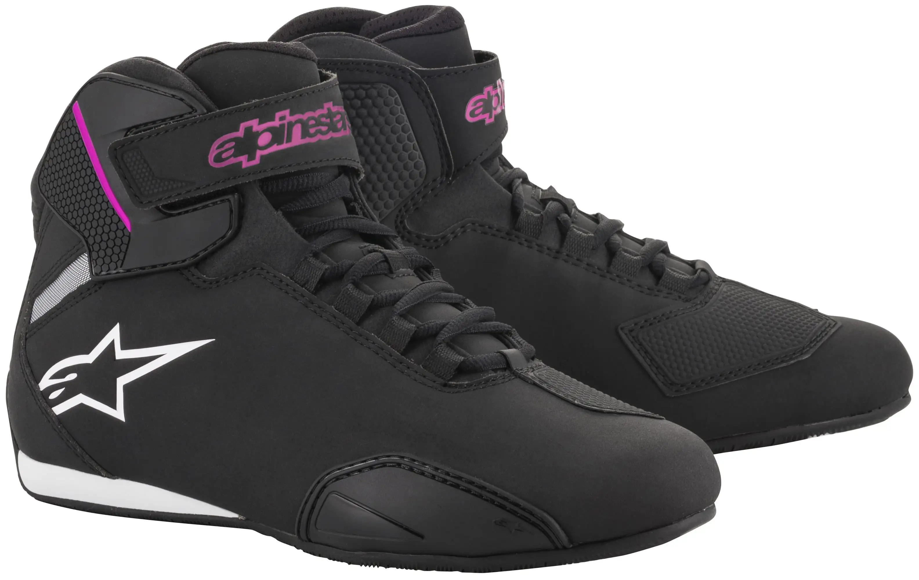 Alpinestars Stella Sektor Shoes - Black/Fuchsia - US 6 - MGW-27038