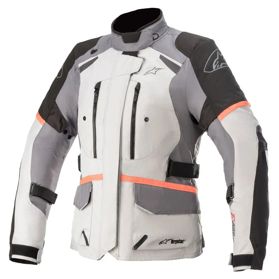 Alpinestars Stella Andes V3 Womens Drystar Motorcycle Jacket Ice/Dark Gray MD L