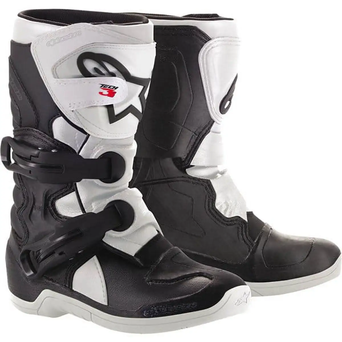 Alpinestars Tech 3S Youth Boots Black White size 1 - MGW-10436 1