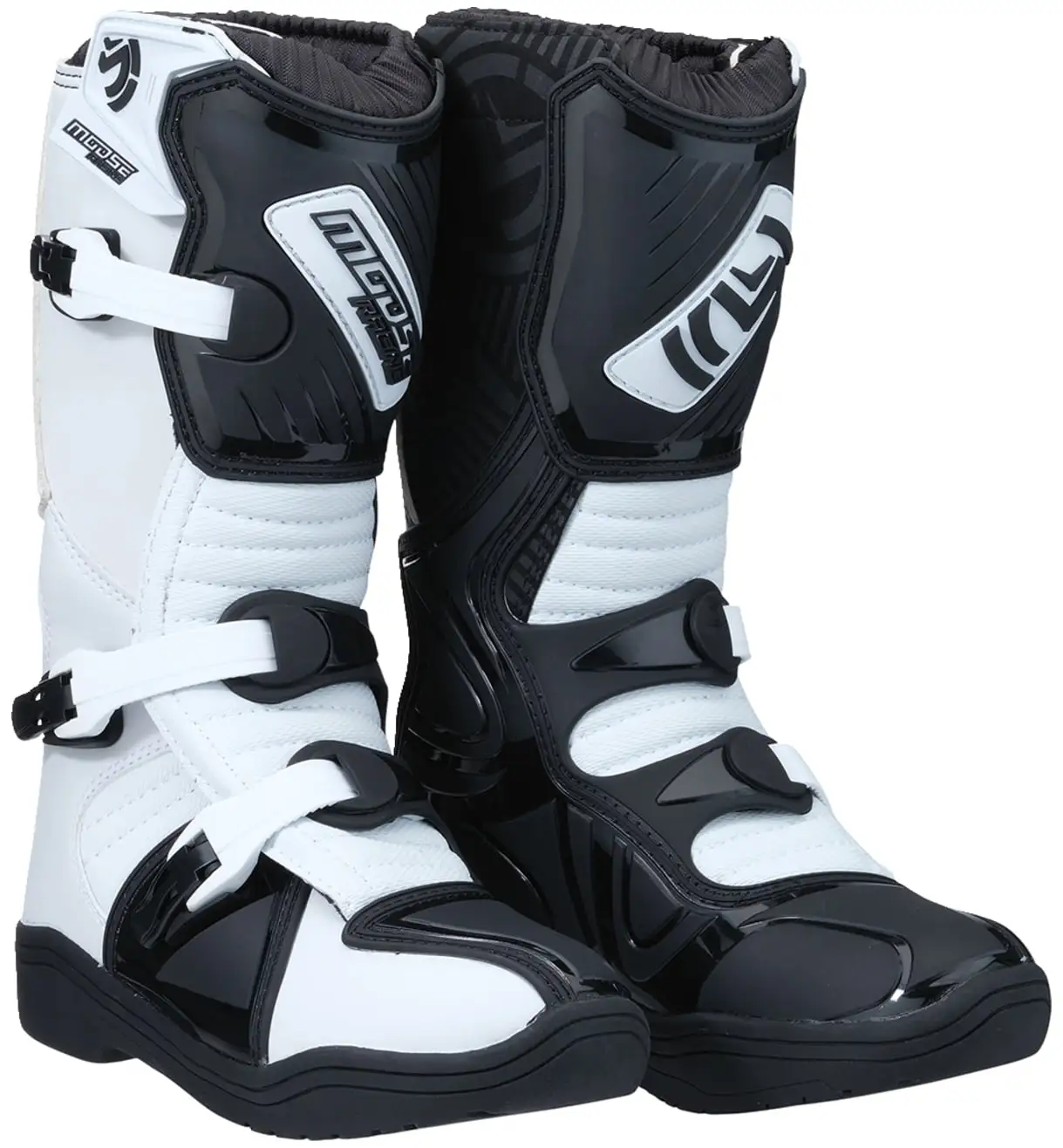 Moose Racing M1.3 Youth MX Offroad Boots White/Black 2 USA 1