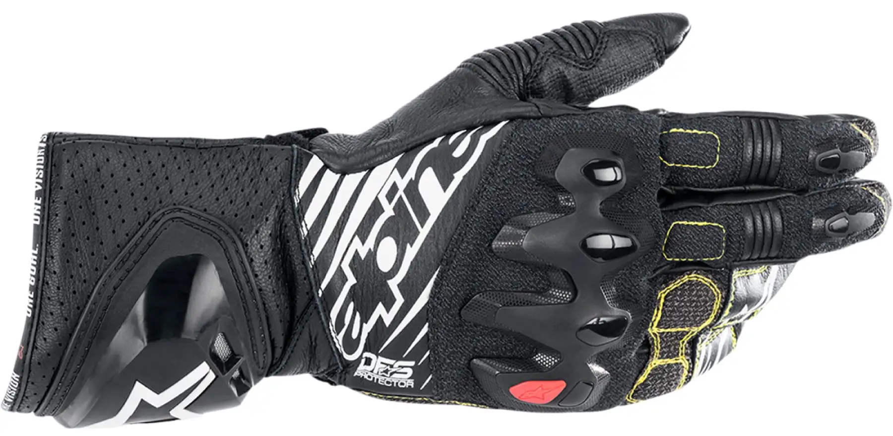 Alpinestars GP Tech V2 Youth Motorcycle Gloves Black/White 3XL L